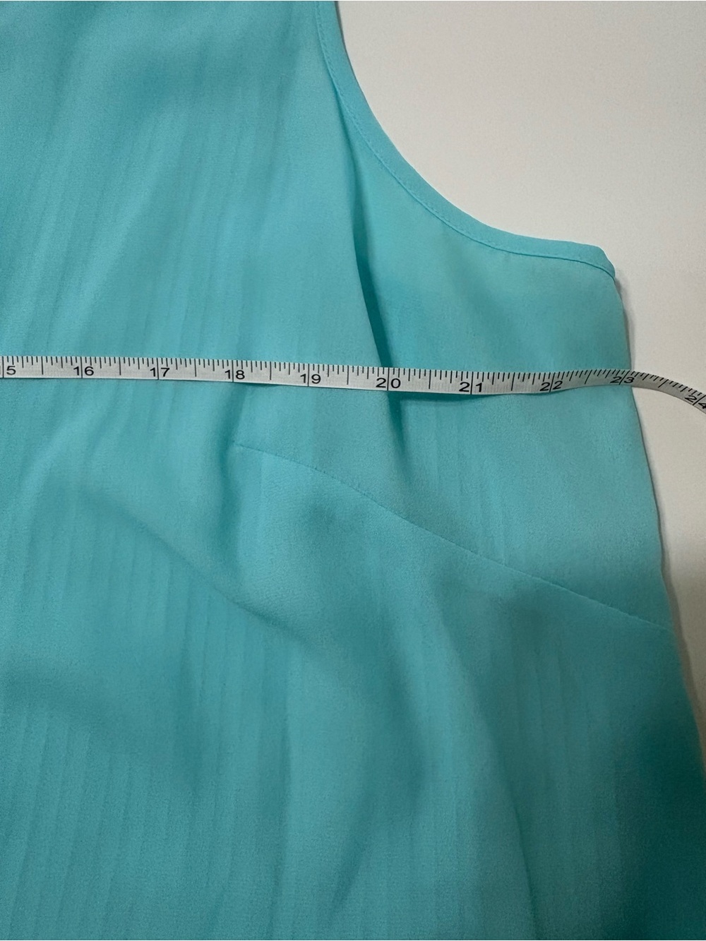 Zac & Rachel Light Aqua Pleated Sleeveless Blouse - Picture 7 of 7